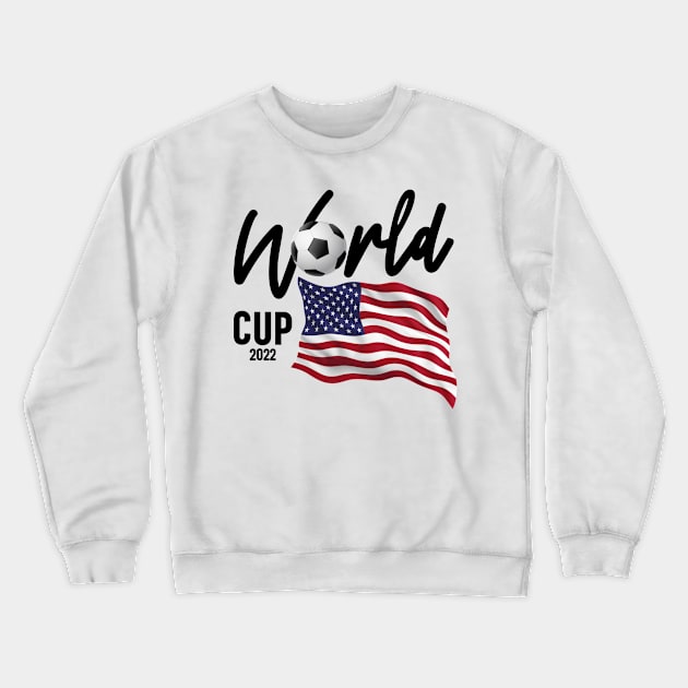 USA Soccer World Cup 2022 - USA Flag Crewneck Sweatshirt by cidolopez